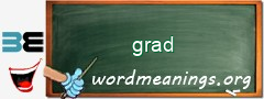 WordMeaning blackboard for grad